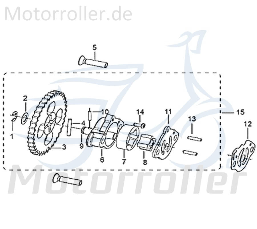 Dichtung Ölpumpe Motorroller Kreidler Abdichtung 750606