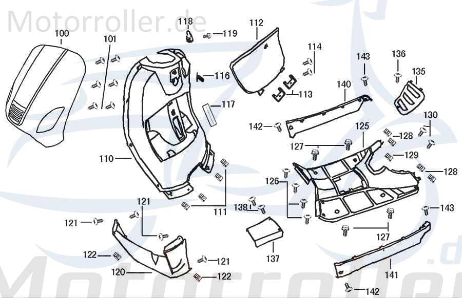 Gummi Stopper Gepäckhaken Gummipuffer Znen Euro 4 81134-KY-9000