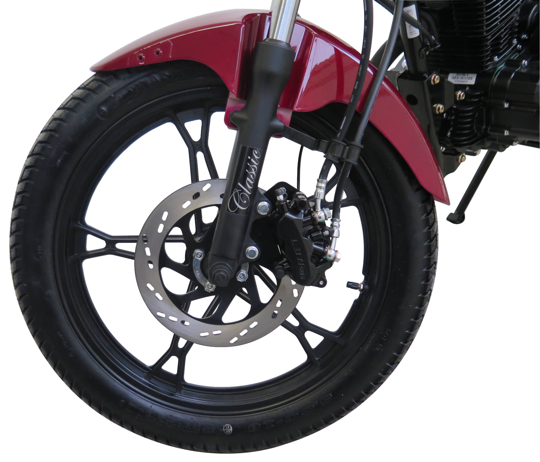 Motorrad Fighter 125 C-S rot 90 km/h Euro 5+ Schaltmoped Chopper 125ccm 4 Takt Leichtkraftrad Krad Kraftrad