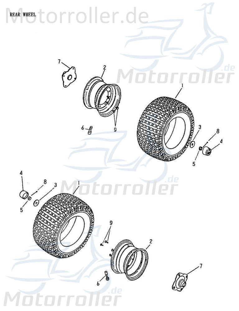 Adly Distanzbuchse 15x22x15mm Hülse Distanzhülse 50ccm 2Takt Motorroller.de Distanzring Distanz-Hülse Passhülse Passbuchse Minarelli liegend Quad ATV