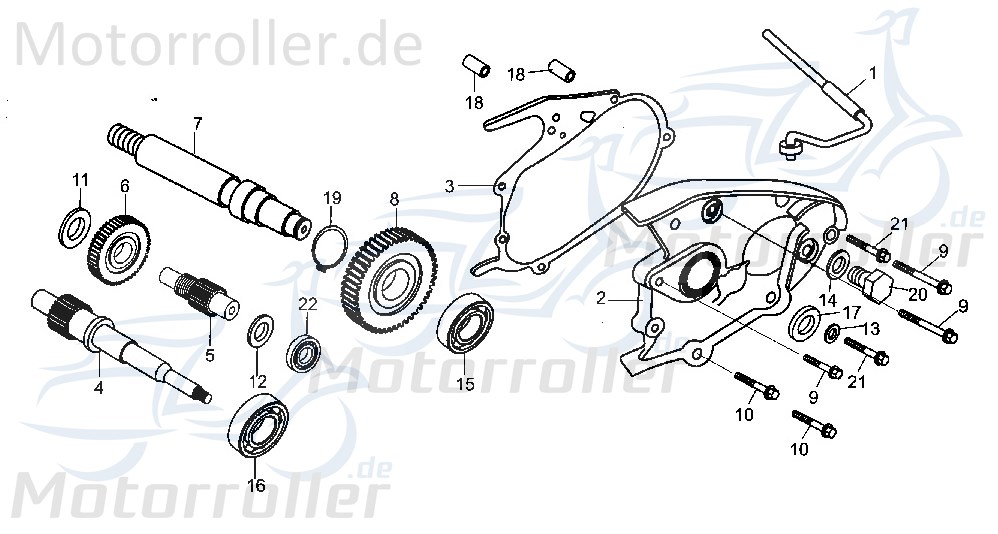 Getriebezahnrad 37 Zähne Tongjian Strassenbuggy 250 172MM-060006 Getrieberitzel Getrieberad  Eppella ECM TBM Twister Hammerhead Wangye Kasea Buggy
