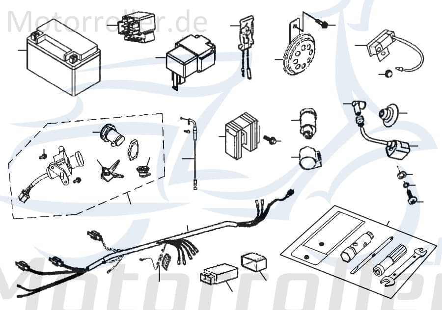 Kreidler Florett 125G O-Ring Motorrad 125ccm 4Takt FIG.C4-14 Motorroller.de Gummidichtung Dichtring Gummiring Oring Gummi-Ring Dicht-Ring 125ccm-4Takt