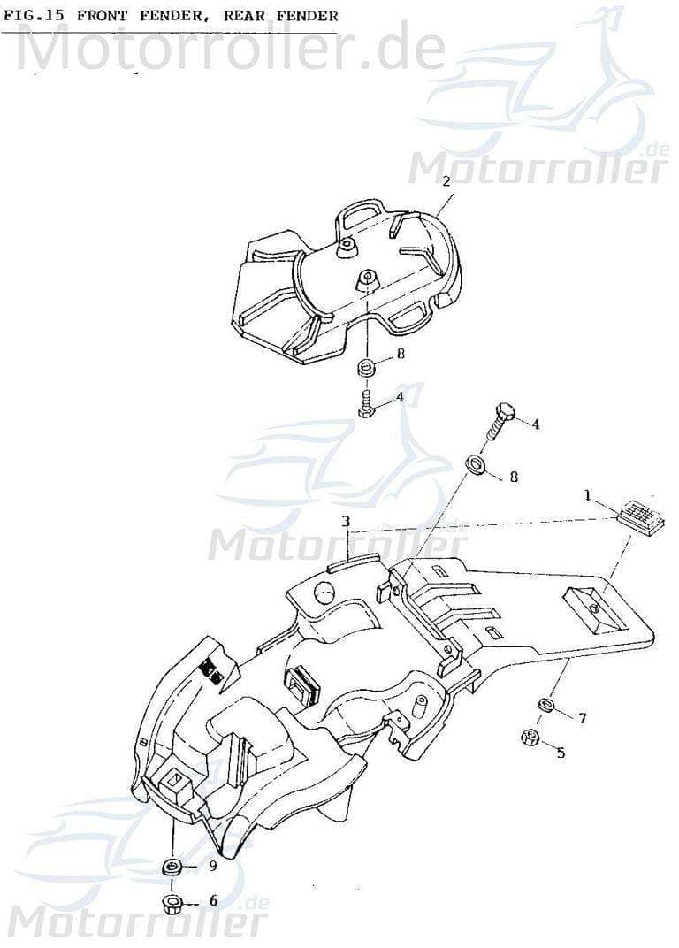 Adly Unterlegscheibe Scoody 50 Distanzscheibe 50ccm 2Takt Motorroller.de Distanzhalter U-Scheibe Washer Beilagscheibe Ausgleichsscheibe 50ccm-2Takt