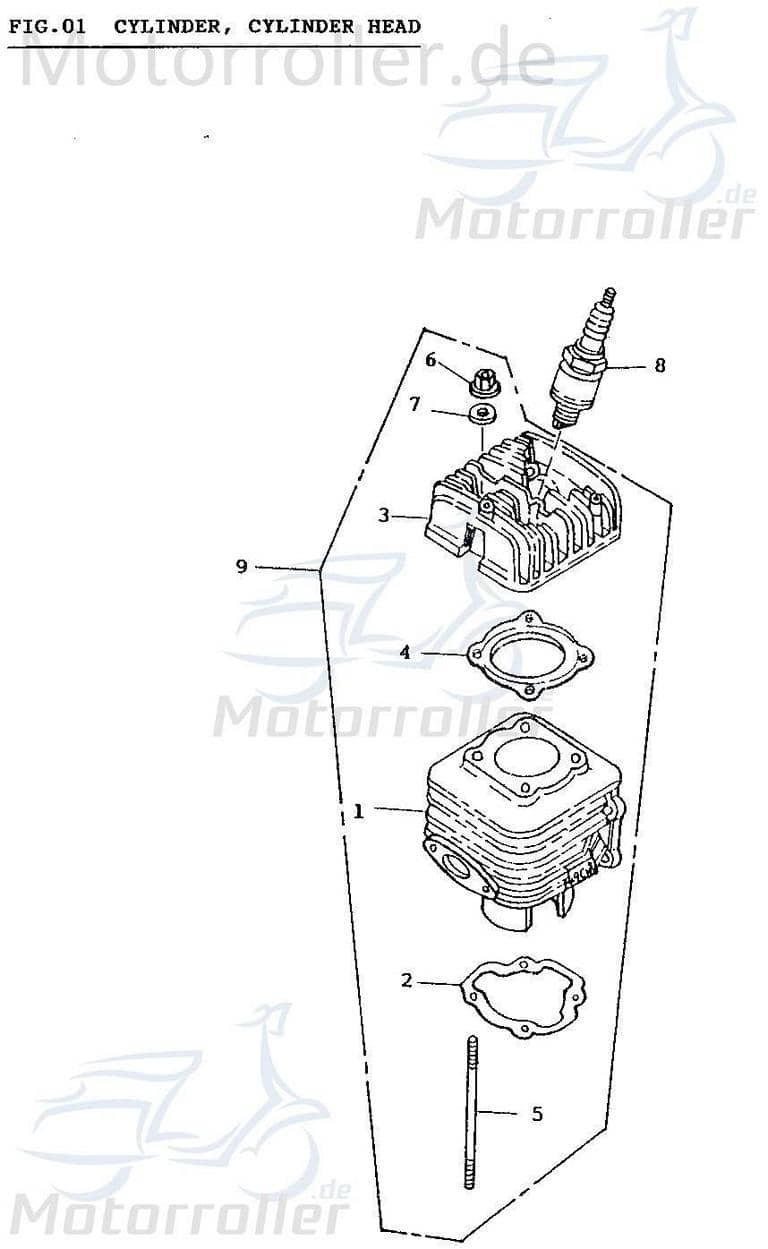 Adly Unterlegscheibe JET 50 Distanzscheibe Roller 50ccm 2Takt Motorroller.de Distanzhalter U-Scheibe Washer Beilagscheibe Ausgleichsscheibe Scooter