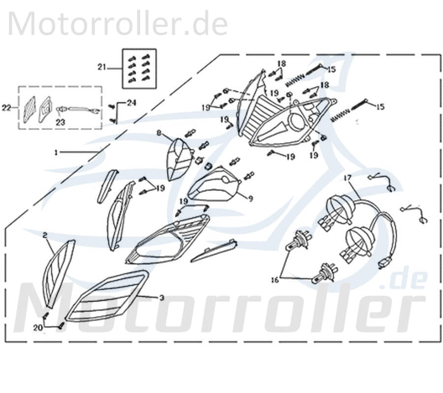 Glühbirne 12V 35/35W Kreidler Florett 2.0 50 City Roller 740914 Motorroller.de Glühlampe Glassockellampe Innenleuchte Standlichtbirne Leuchtmittel