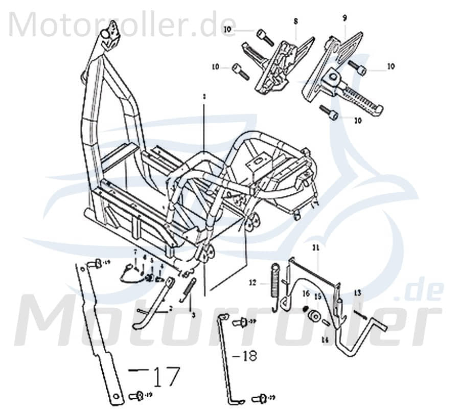 Kreidler e-Florett 3.0 Seitenständerschalter 733583 Motorroller.de Unterbrechungsschalter Elektroroller E-Roller E-Scooter