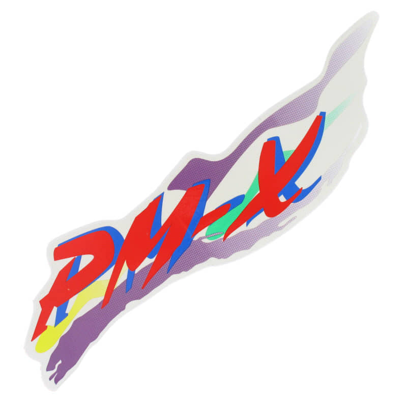 PGO Aufkleber Seitenverkleidung Links PMX 110 Sticker Dekor Dekor-Aufkleber P2601030000 Motorroller.de Klebeetikett PMX 50 Mokick Ersatzteil Service I