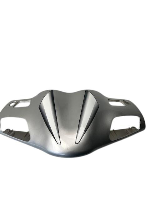 Lenkerverkleidung silber 0 Rex RS125 Roller 125ccm 4Takt Motorroller.de Frontverkleidung Frontschürze Frontmaske Lenkerabdeckung Front-Cover Scooter