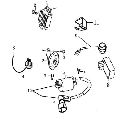 Rex Drive 50 CDI Zündbox 30km/h 12Zoll 50ccm 2Takt 701242 Motorroller.de Steuergerät CDI-Einheit Blackbox Zündeinheit 50ccm-2Takt Scooter Jonway