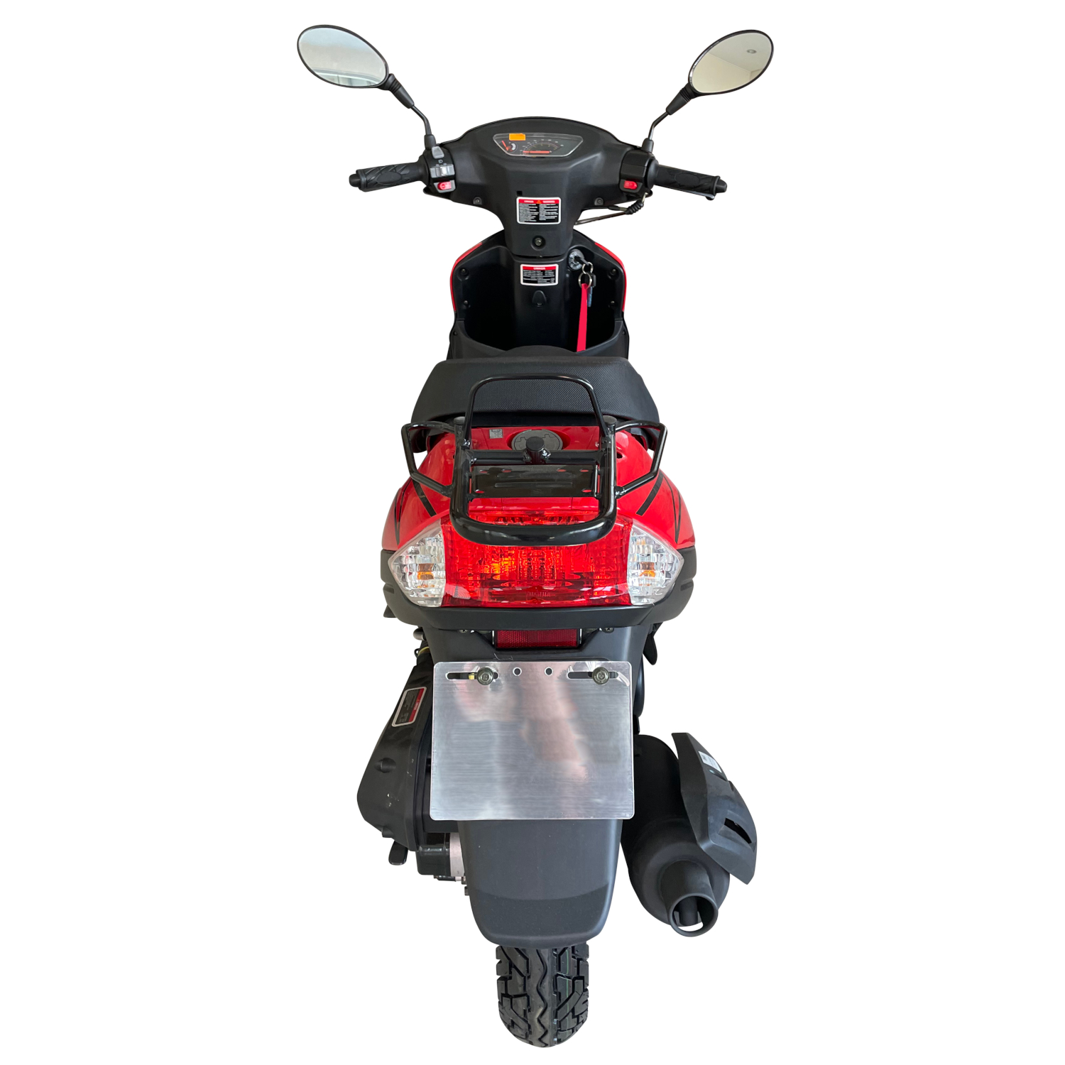 Motorroller GMX 460 Sport R 727 BS 45 km/h 12 Zoll schwarz-rot Euro 5 Mokick Roller Scooter