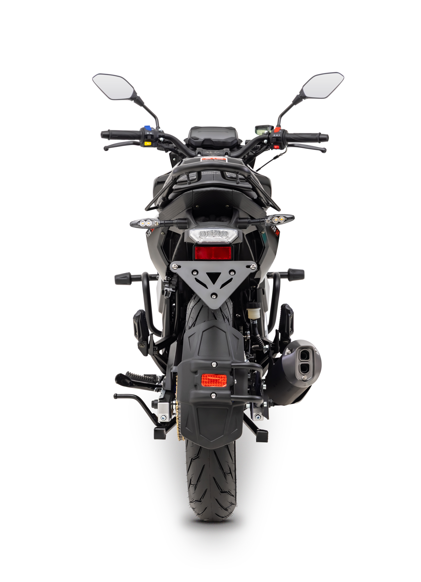 Motorrad Fighter 125 DV-RS AIR schwarz-blau 90 km/h Euro 5+ Schaltmoped Mokick Kleinkraftrad