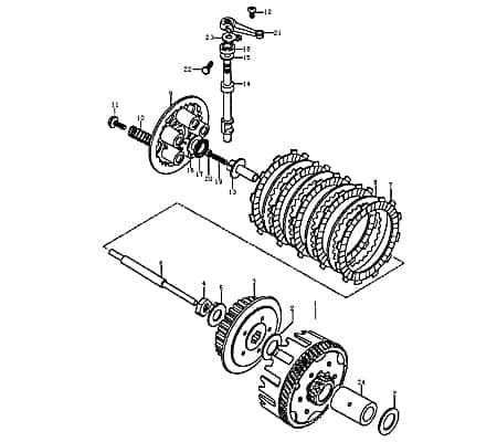 Lagerscheibe Kupplung Motorroller Kreidler Rex 89211