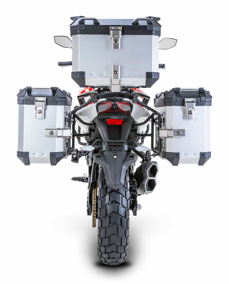 Motorrad Fighter 530 TT-RS weiß-rot Euro 5 500ccm Touring mit Kofferset