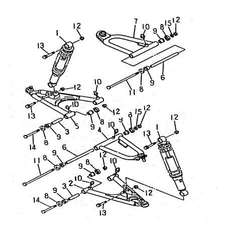 Querlenker oben links vorn Vorderachse Quad ATV 94105