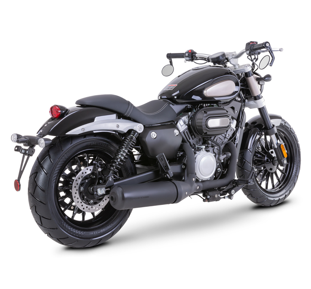 Motorrad Fighter 300 BC-RS schwarz Euro 5 300ccm Schaltmoped Chopper 129 km/h