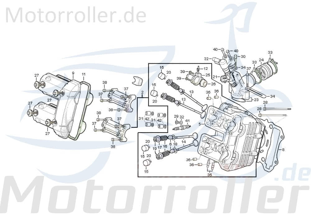 Daelim S-3 F.i. 125 Dichtung Zylinderkopf 125ccm 4Takt 12251-SAB-0000-M1 Motorroller.de Zylinderkopf-Dichtung Kopfdichtung 125ccm-4Takt Scooter
