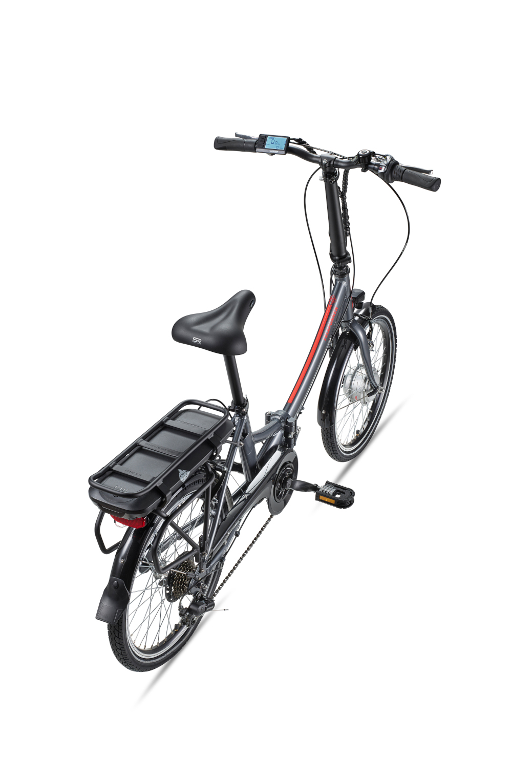 E-Bike Telefunken F810 Kompakt Elektrofahrrad Trekking-Pedelec anthrazit 20" RH 33cm E-Fahrrad Faltrad