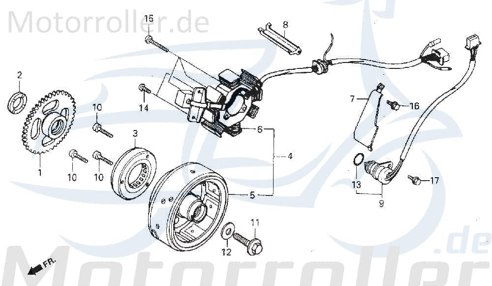 Daelim VC 125 Lichtschalter 125ccm 4Takt 35759-BA6-9700 Motorroller.de Leerlauf VC/VS Knopf Ausschalter Einschalter Scheinwerferschalter Scooter