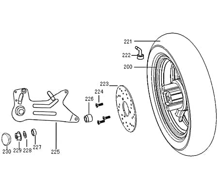 Bundschraube M8x25mm Rex Bergamo 50 Roller 740196 Motorroller.de Maschinenschraube Flanschschraube Flansch-Schraube Maschinen-Schraube Scooter