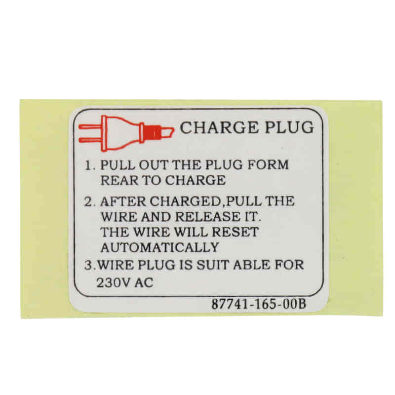 Adly Fun Cruiser FC 20 Aufkleber 50ccm elektro 87741-165-00B Motorroller.de Sticker Dekor Dekor-Aufkleber Klebeetikett Scooter Ersatzteil Service