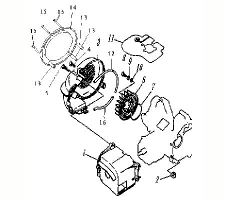 Unterlegscheibe Unterlagscheibe Gebläsesystem 730087
