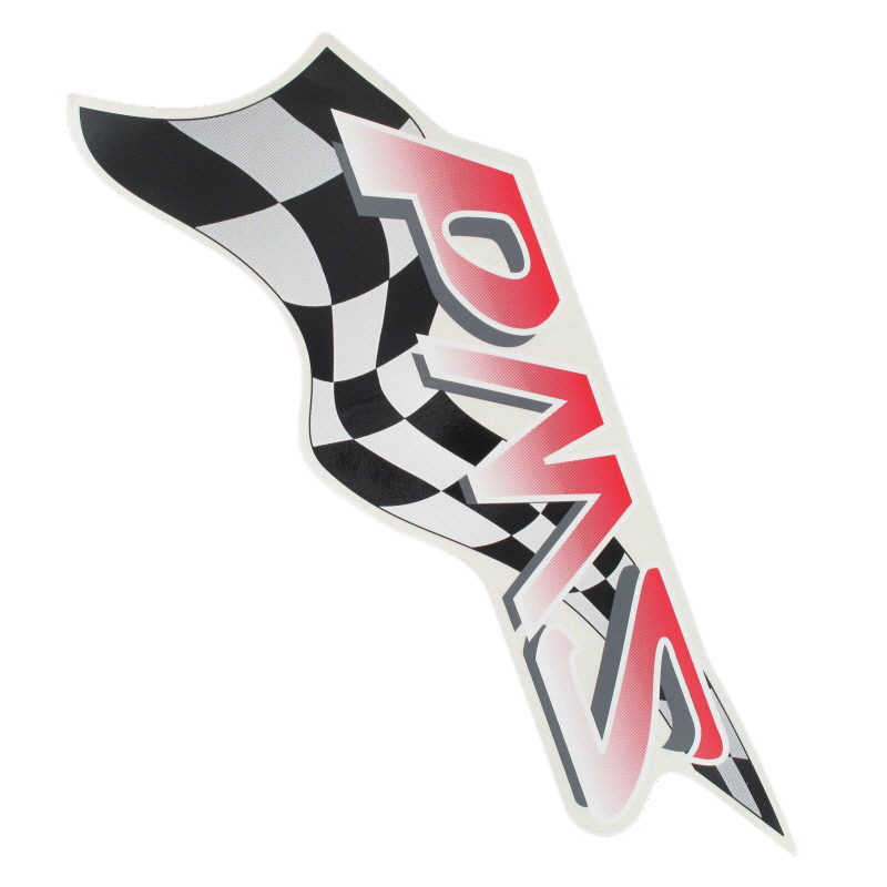 PGO Aufkleber "PMS" Scheinwerferverkleidung Sticker Dekor P2601130000 Motorroller.de Dekor-Aufkleber Klebeetikett Mokick Ersatzteil