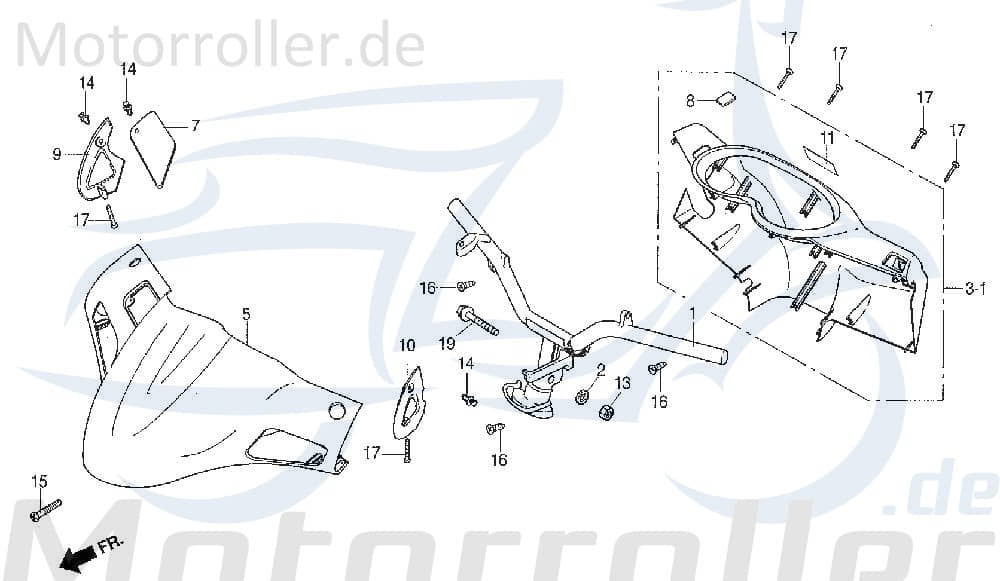 Deckel silber rechts Lenker DAE-53207-SA1-0000-SL