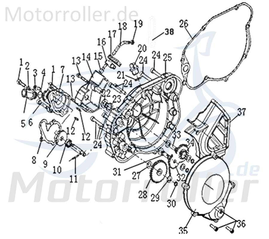 Welle Vorgelege 50ccm 2Takt Kreidler DICE SM 50 LC 733124 Motorroller.de Achse Getriebeeingangswelle Antriebsachse Ausgangswelle Getriebeausgangswelle