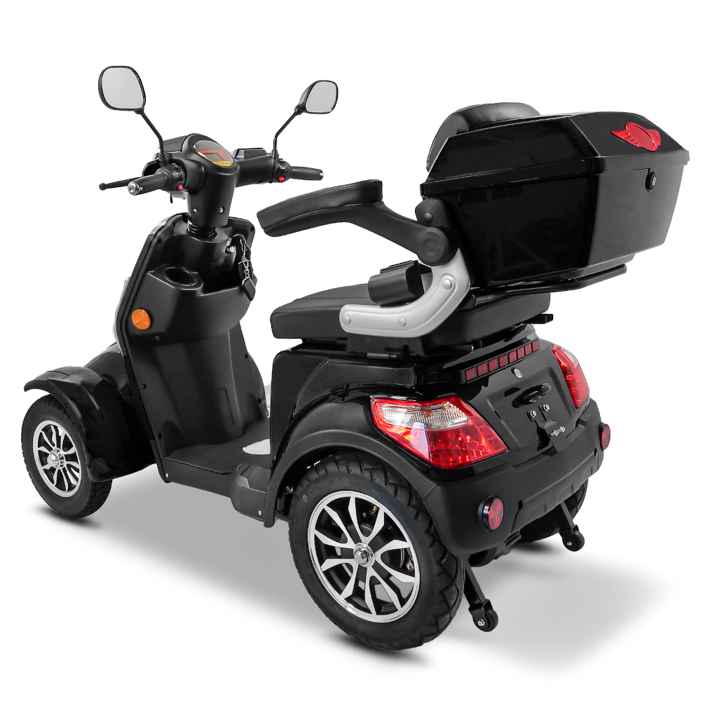 E-Quad Scoody E4 Shopper V3 25 km/h schwarz 1000 Watt Lithium-Akku Elektroroller Seniorenroller E-Scooter
