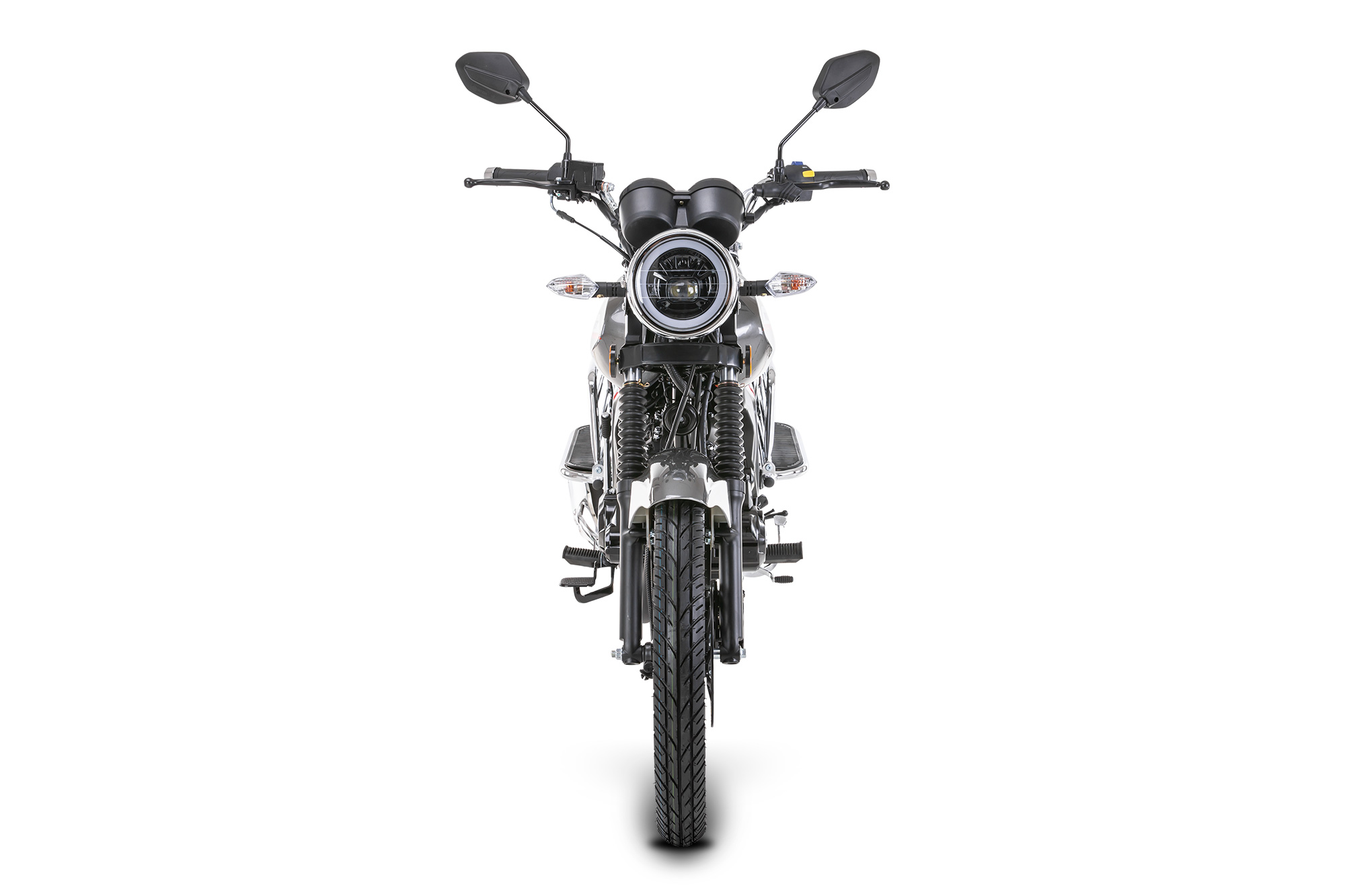 Motorrad Fighter 125 C-RS grau 90 km/h Euro 5+ Schaltmoped Mokick Kleinkraftrad