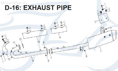 AEON Krümmerdichtung Cobra 400 (Vergaser) Quad 346ccm 4Takt Motorroller.de Dichtungsring Dichtring Auspuffdichtung Flanschdichtung Krümmer-Dichtung