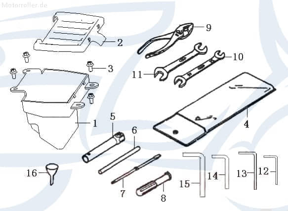 SMC Trichter CFMOTO UForce 550 Quad ATV 125ccm 02114B910000 Motorroller.de 125ccm-4Takt UForce 800 EX UTV Ersatzteil Service Inpektion Direktimport