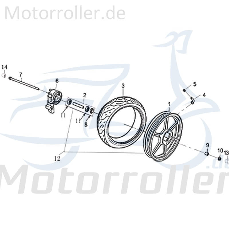 Jonway Galactica 2.0 RC 50 Felgendekor 50ccm 2Takt 706927 Motorroller.de Raddekor 50ccm-2Takt Scooter Kreidler RMC-H 50 Galactica 2.0 RS 50 DD Service