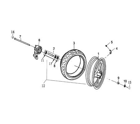 Rollerreifen 130/70-12 56J TUBLESS C922 H Rex 25 50ccm 4Takt Motorroller.de Scooterreifen Sommerreifen 1E40QMB RS450 Ersatzteil Service Inpektion