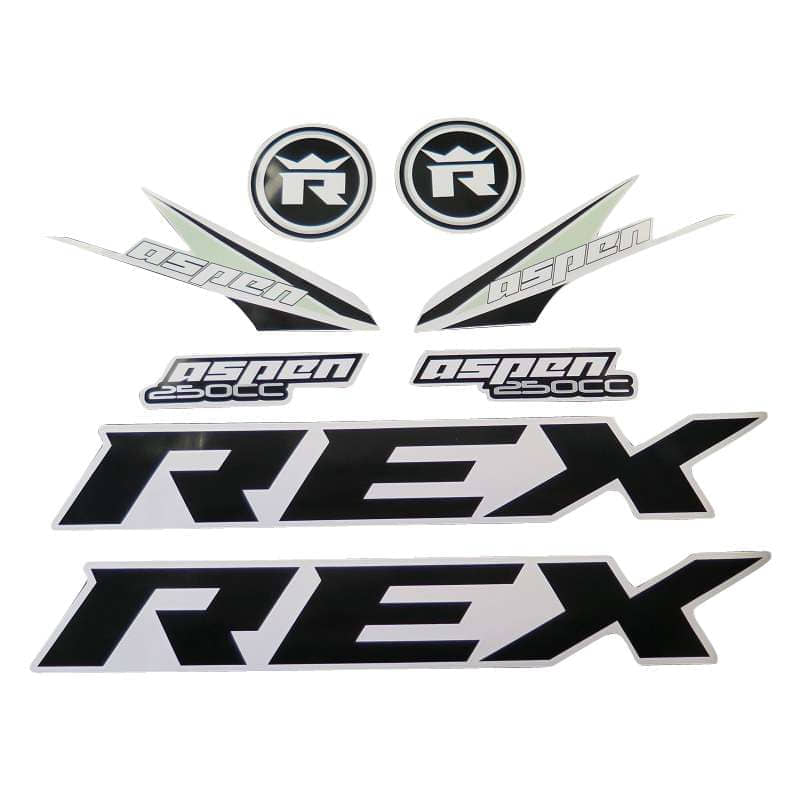 SMC Quad 250 Dekorsatz Aufkleber Sticker 250ccm 4Takt 711169 Motorroller.de Aufkleber-Set Deko-Set Aufklebersatz Dekoraufkleber Kit ATV UTV Ersatzteil