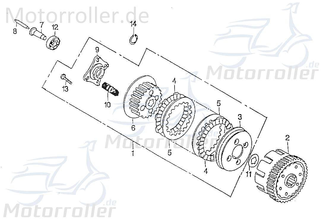 Sicherungsring QM125T-10D Vorderrad Trommelbremse 78756