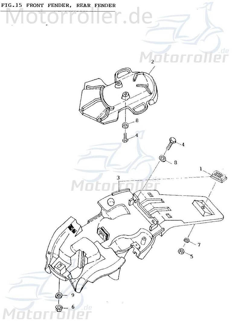 SMC Kontra B 50 Schraube M6x18mm 50ccm 2Takt 96411-06018-C Motorroller.de Bundschraube Maschinenschraube Flanschschraube Flansch-Schraube Scooter