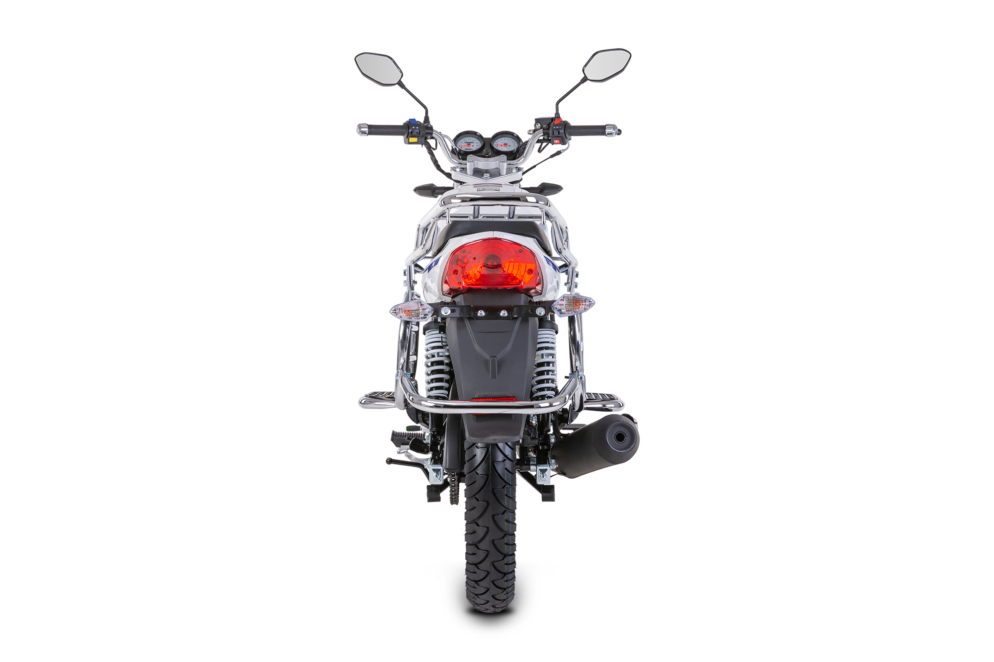 Motorrad Fighter 125 C-RS weiß 90 km/h Euro 5+ Schaltmoped Mokick Kleinkraftrad