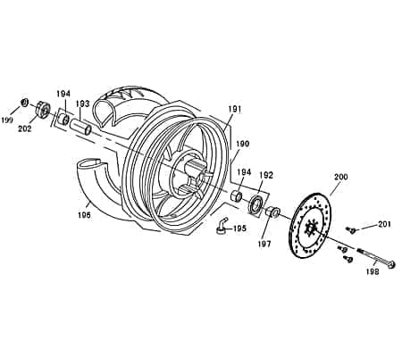 Rex Bergamo 50 Tachoantrieb Roller 50ccm 4Takt 44800-F8-9000 Motorroller.de Tachowellenantrieb Tachometerantrieb Tacho-Schnecke Tachometerzahnrad