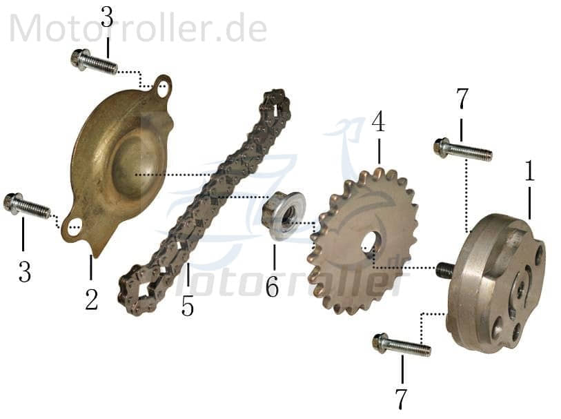 AGM Firejet 50 Schraube M6x12mm 3112190301 Motorroller.de Bundschraube Maschinenschraube Flanschschraube Jonway Stratos Montana Chicago