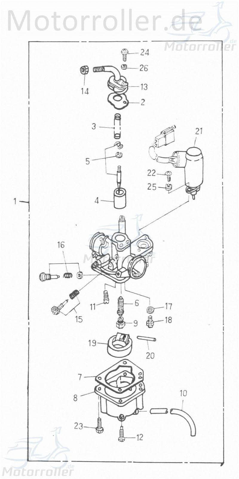SMC Vergaserdüse #82,5 M6 VM16 50ccm 2Takt 16108-104-001 Motorroller.de Hauptdüse Nadeldüse Dosierdüse Einstelldüse Haupt-Düse Nadel-Düse Scooter