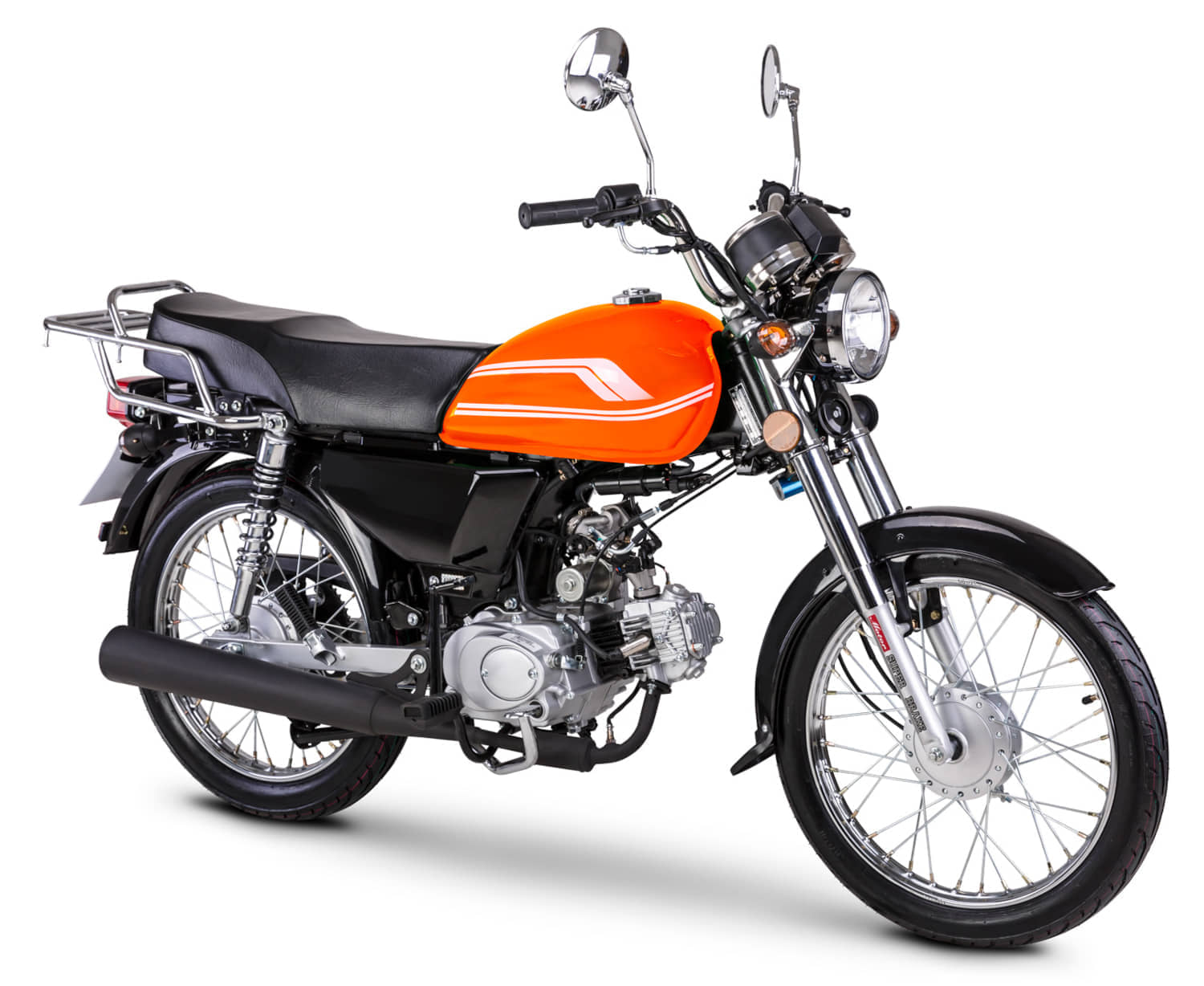Motorrad Fighter 50 O-RS orange 45 km/h Euro 5 Schaltmoped Mokick Kleinkraftrad