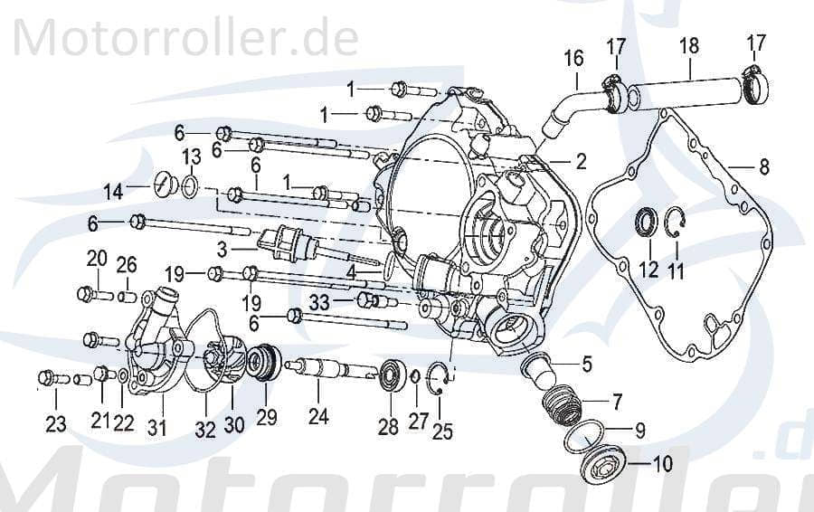 SMC O-Ring 308x32mm Generic Zion 125 Dichtring 160023000000 Motorroller.de Gummidichtung Gummiring Oring Gummi-Ring Dicht-Ring 125ccm-4Takt Soho 125