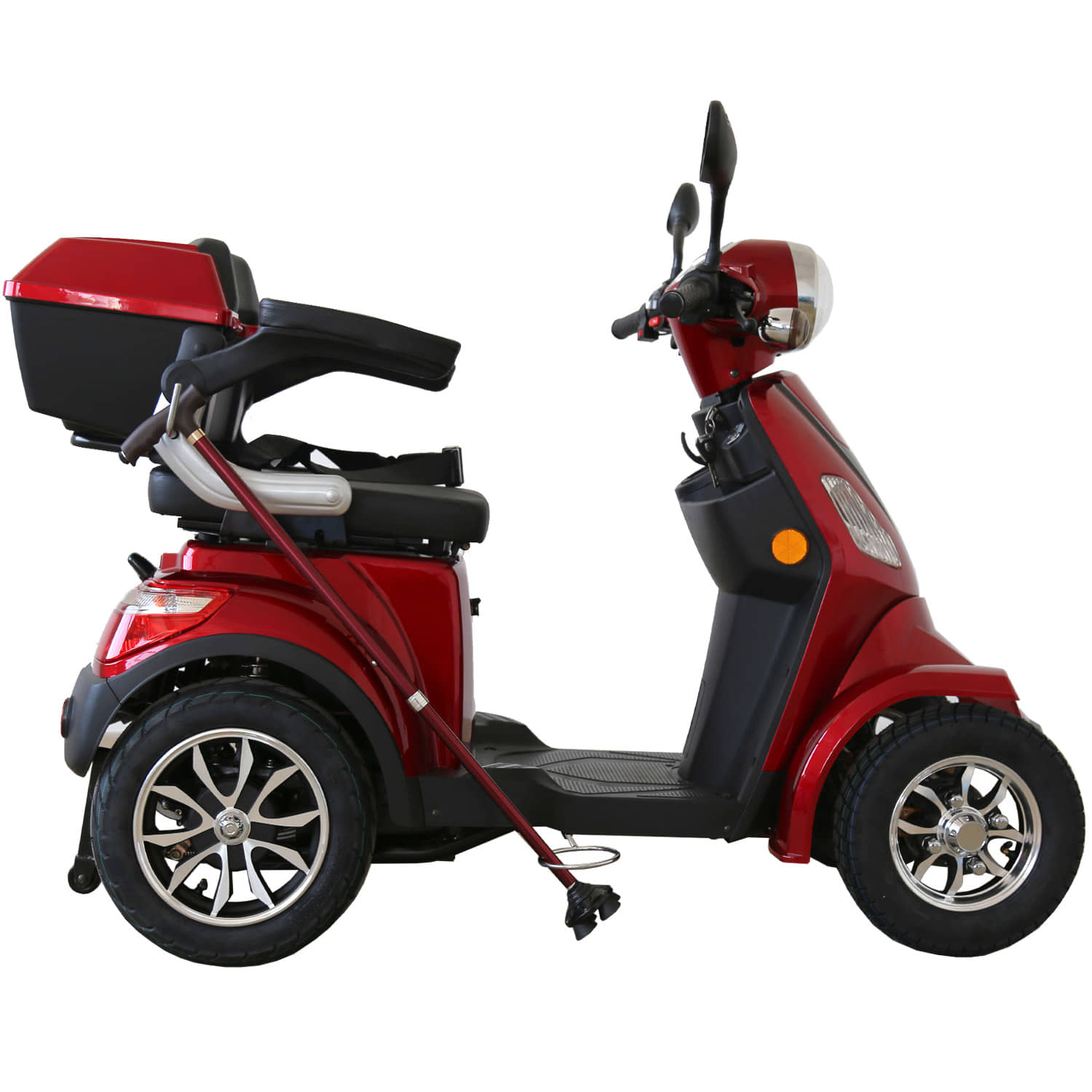 E-Quad Scoody E4 Shopper 25 km/h rot Vierradroller Seniorenfahrzeug E-Roller Elektroscooter Seniorenroller Handycaproller Elektrisch