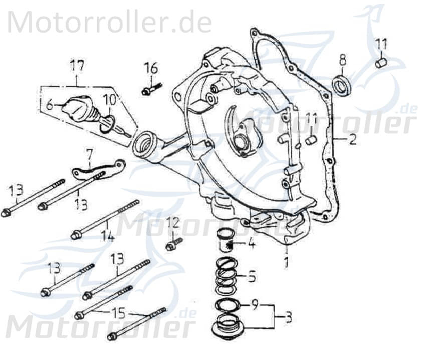 Adly Bundschraube M6x110mm GK 125 Buggy 125ccm 4Takt Motorroller.de Maschinenschraube Flanschschraube Flansch-Schraube Maschinen-Schraube 125ccm-4Takt