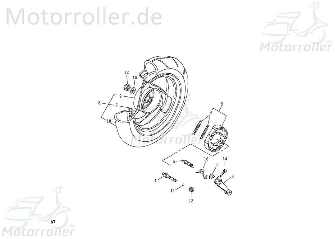 SMC Sechskantschraube M6x27mm Scooter Befestigung 50ccm 2Takt Motorroller.de Halter Halterung Flachkopfschraube Sechskant-Schraube Bundschraube