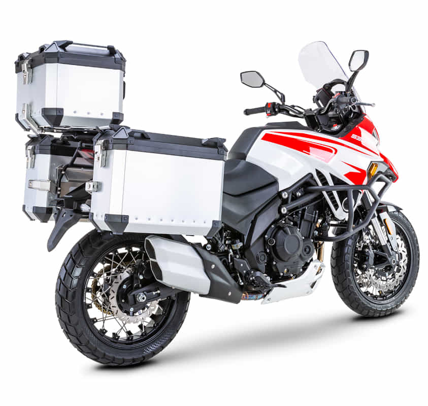 Motorrad Fighter 530 TT-RS weiß-rot Euro 5 500ccm Touring mit Kofferset