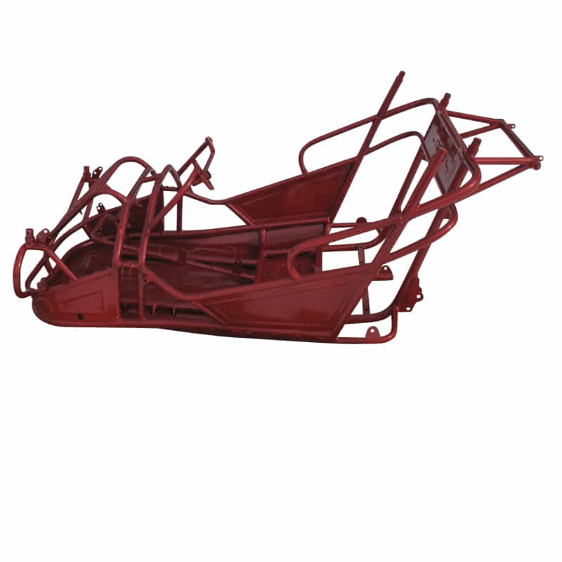 Rahmen rot Fahrgestell Tongjian Strassenbuggy 150 2.000.044-R Motorroller.de Eppella ECM TBM Twister Hammerhead Wangye Kasea Buggy