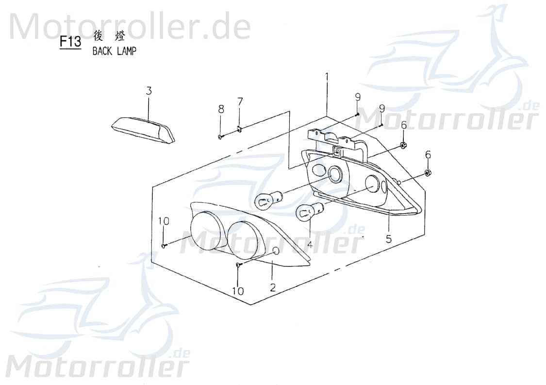 PGO Bundschraube 3x13mm T-Rex 50 Flanschschraube 50ccm 2Takt Motorroller.de Maschinenschraube Flansch-Schraube Maschinen-Schraube Bund-Schraube