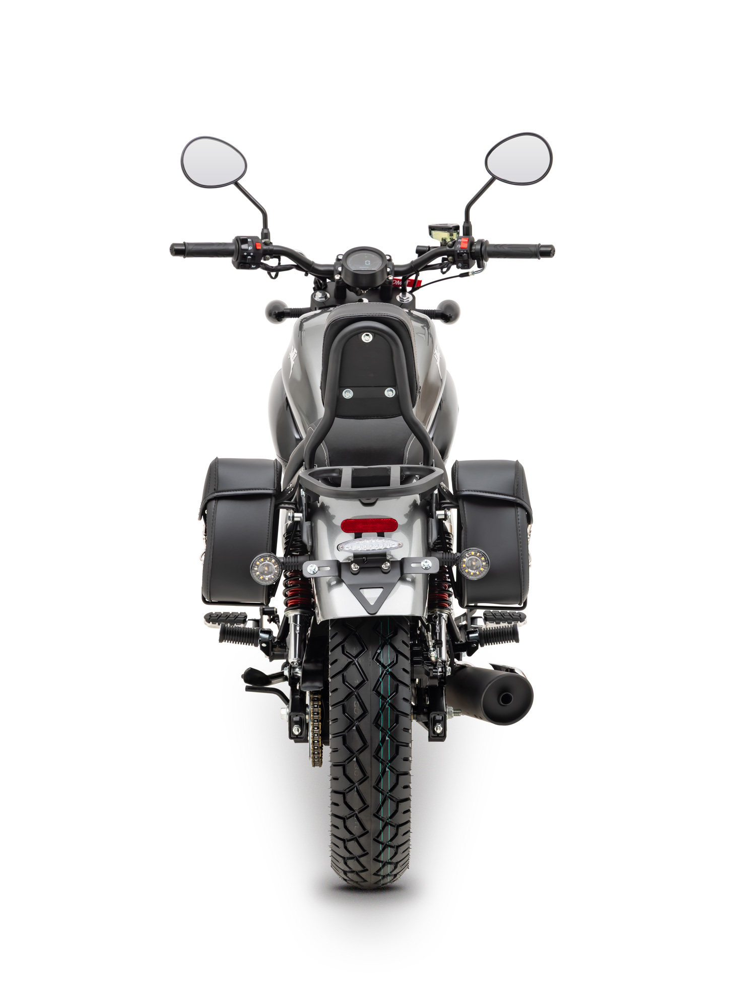 Motorrad Fighter 125 S-RS grau 90 km/h Euro 5+ Schaltmoped Chopper 125ccm 4 Takt Leichtkraftrad Krad Kraftrad
